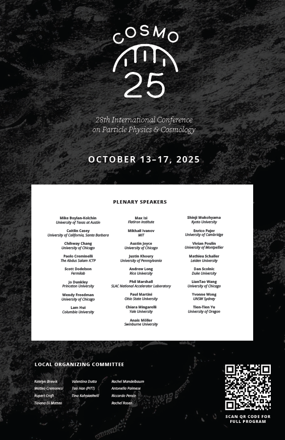 COSMO-25 Poster v. 2 listing Plenary Speakers